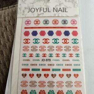 Nail Art Stickers with Multicolor Designs